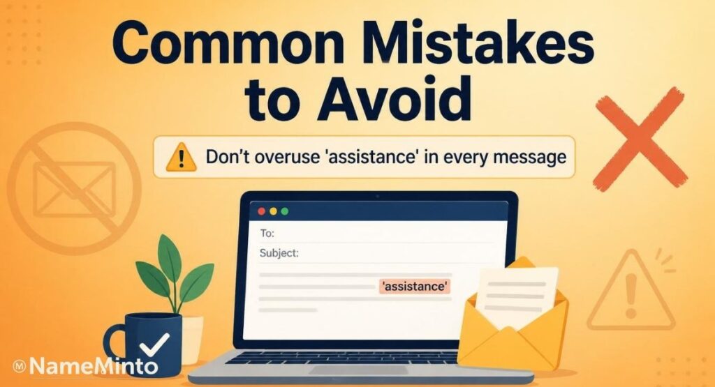 Common mistakes to avoid when saying thank you for your assistance in this matter