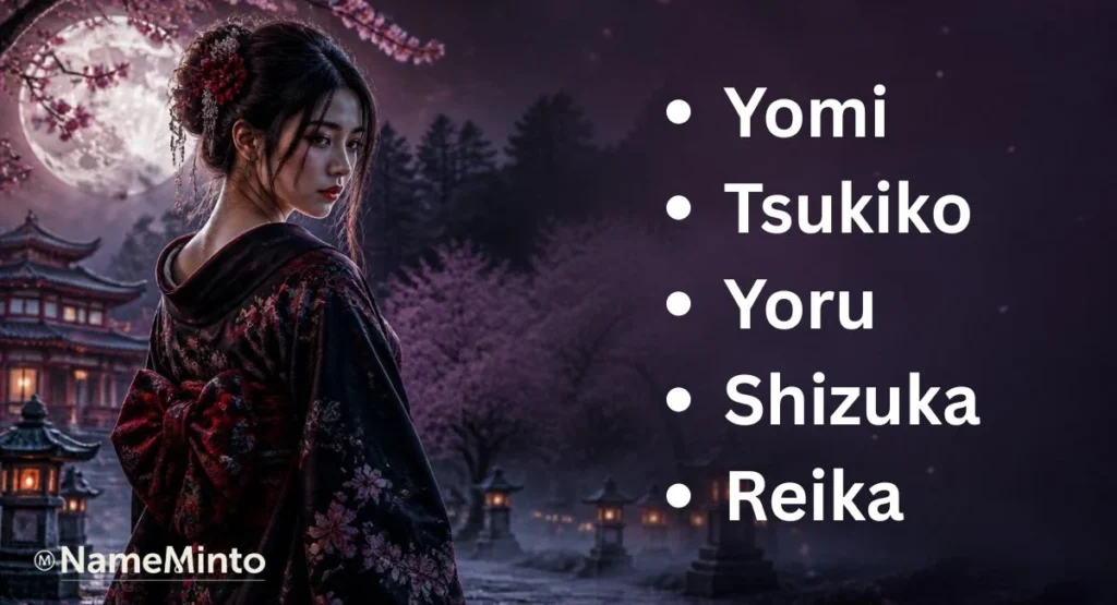 Dark & Mysterious Japanese Girl Names