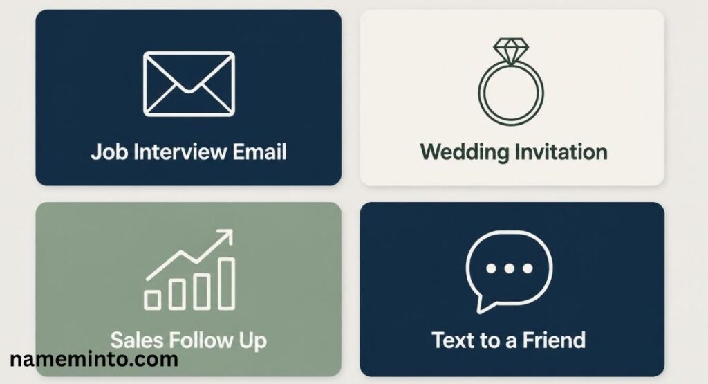 job interview wedding sales and text message examples for looking forward to seeing you