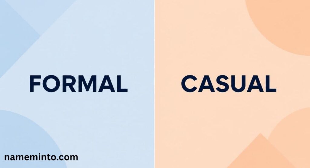 formal vs casual tone comparison for looking forward to seeing you phrases