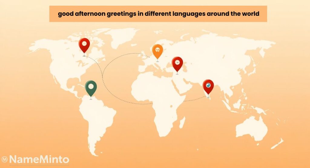 good afternoon greetings in different languages around the world