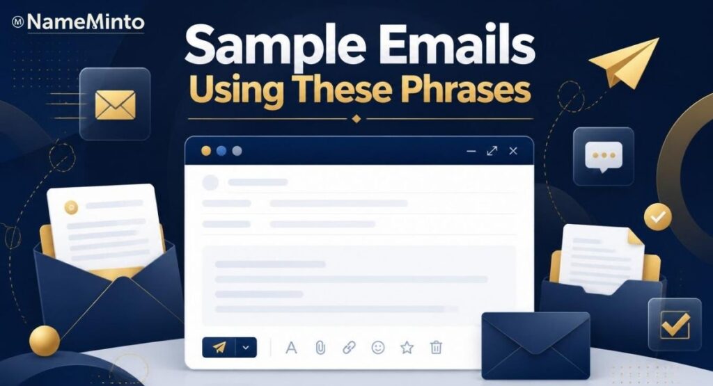 Sample Emails Using These Phrases