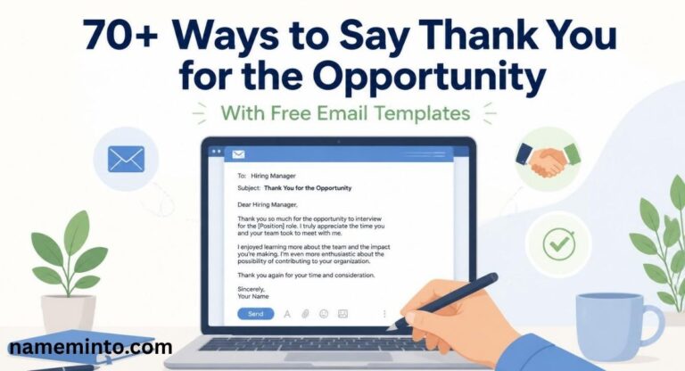 70+ professional ways to say thank you for the opportunity with free email templates