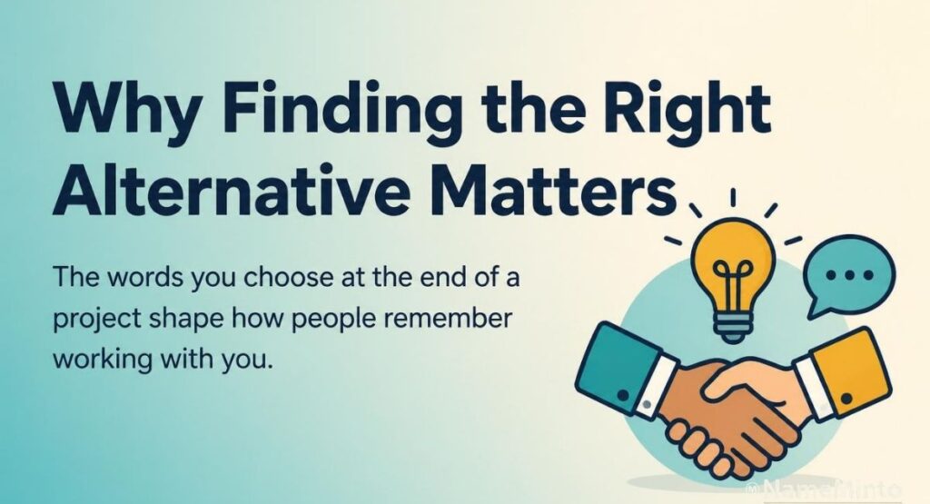 Why finding the right alternative matters when saying thank you at work